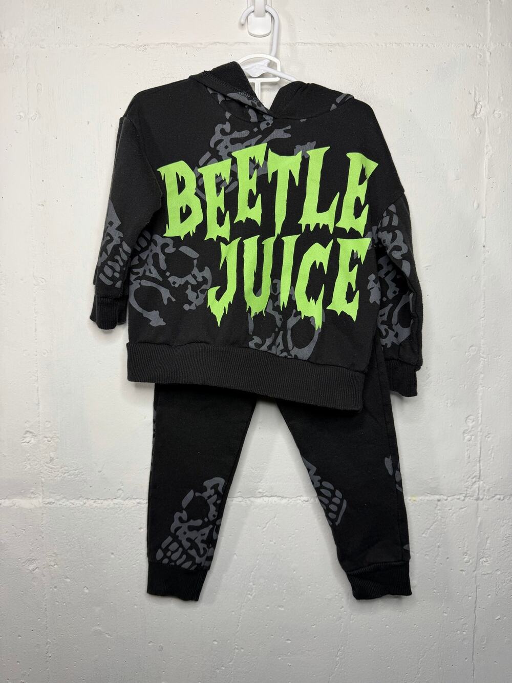 Beetle Juice 3T Set Halloween Unisex toddler Black